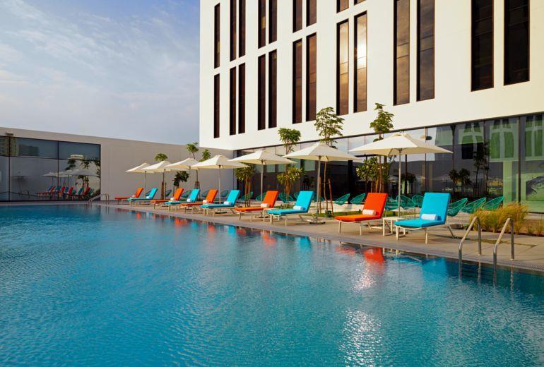 Aloft Me'Aisam, Dubai Hotel Eksteriør billede
